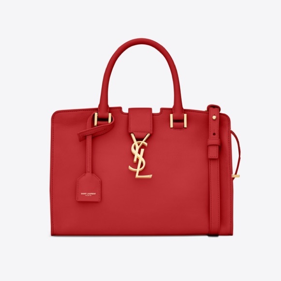 Yves Saint Laurent Handbags - New Authentic YSL Baby Cabas Bag Crossbody RED